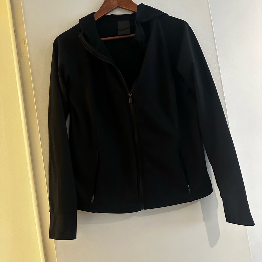 GAP Women's Black Utility Zip-Up Sweater Jacket